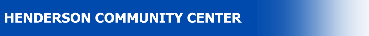 HENDERSON COMMUNITY CENTER